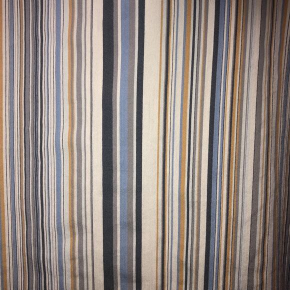 Alfani Cotton Blend XL Long Sleeve Button Front Striped Shirt - Picture 6 of 7